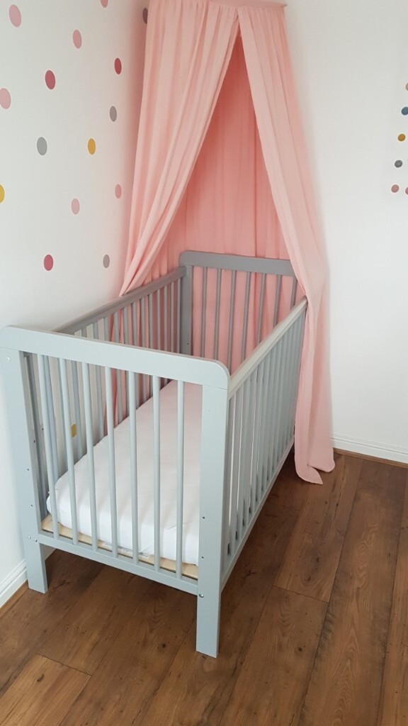 john lewis grey cot